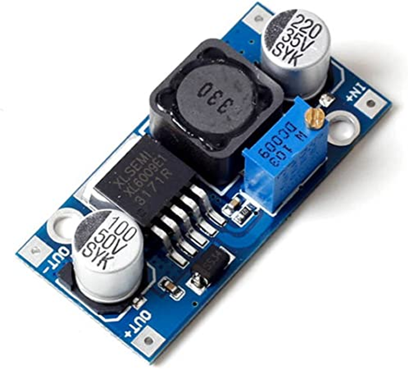 XTU-SY-8 DC-DC Step Up Power Apply 3V-32V to 5V-35V XL6009 400KHz 4A Max