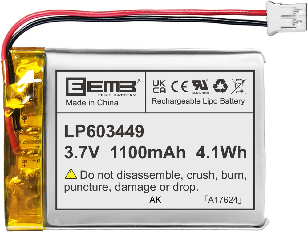 1000 mAh 3,7V Lithium Akku