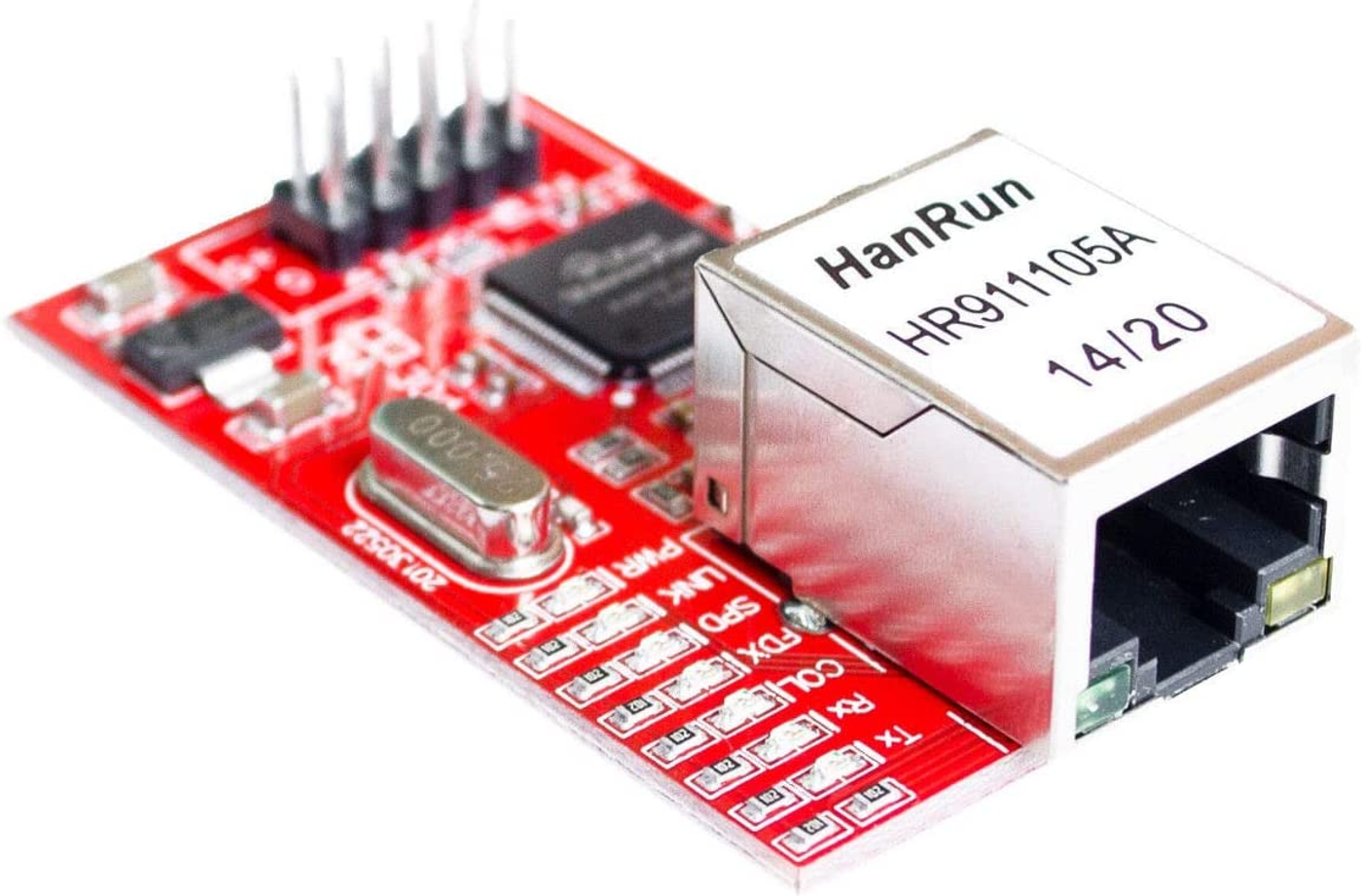 TECNOIOT 2pcs Mini W5100 LAN Ethernet Shield Network Module Board