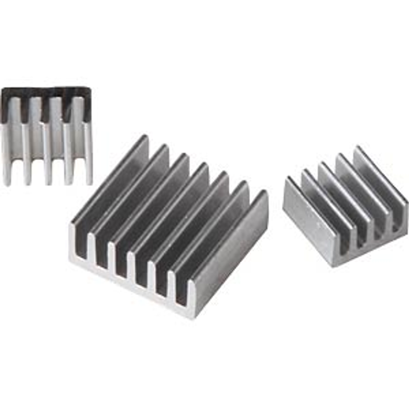 RB-heatsink Kühlkörper-Set Passend für: Raspberry Pi, Banana Pi Silber