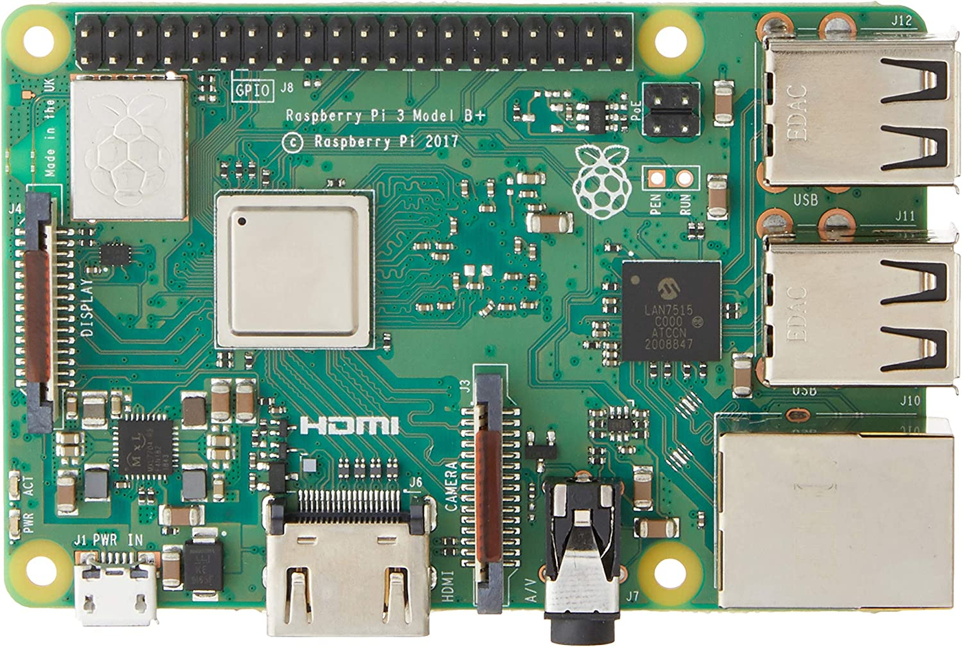 Raspberry Pi 3 Modell B+ Mainboard, 1GB