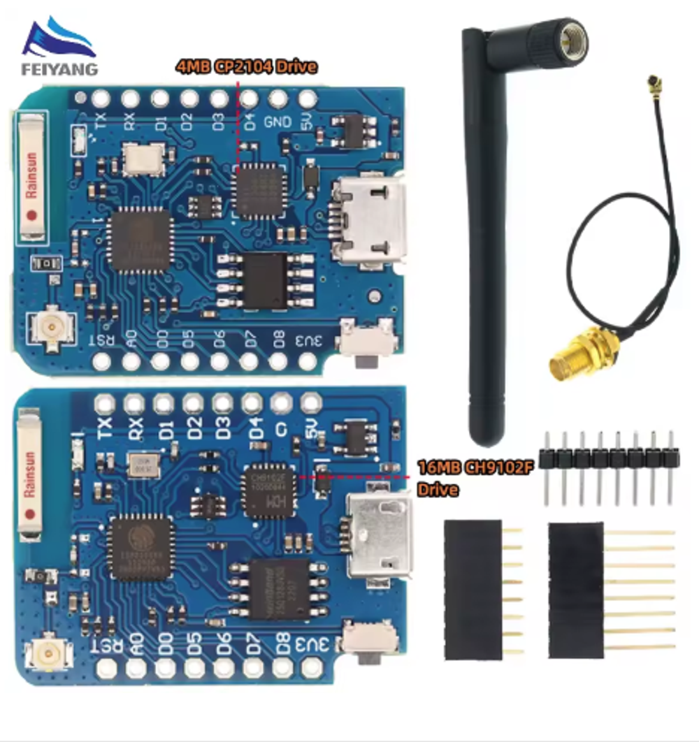 ESP8266 Wemos D1 Mini Pro Externe Antenne